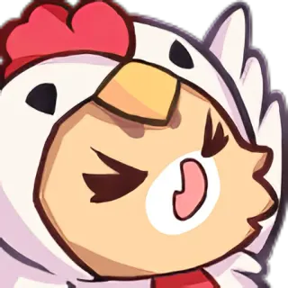 🐔 277555ed 鸡, 动物, 卡通, 可爱 telegram sticker