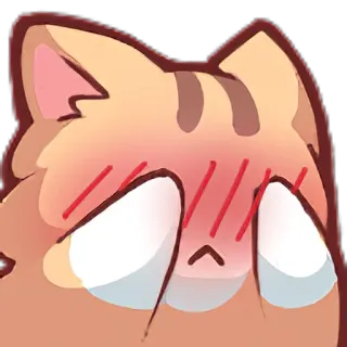 🚨 674e2869 猫, 可爱, 动漫, 害羞, 贴纸, 脸红, 卡通 telegram sticker