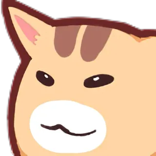 😑 6a39992f 猫, 贴纸, 动物, 表情包 telegram sticker