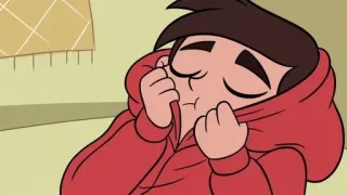 🙃 093ee8a2 Marco Diaz Star vs. the Forces of Evil 만화, 애니메이션, 마르코 디아즈, 빨간 후드티, 스타 대 악의 세력 telegram sticker