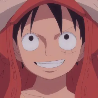 😈 75683744 Monkey D. Luffy One Piece anime, one piece, monkey d luffy, luffy, pirate, manga telegram sticker