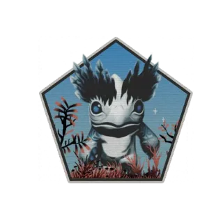 🦤 496188b2 stiker, makhluk, fantasi, biru, alien telegram sticker