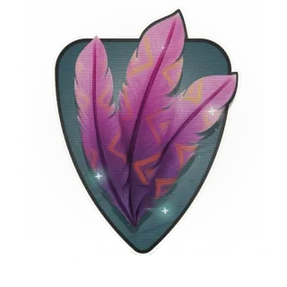 🪶 a1b6b28e bulu, bulu burung, dekoratif, stiker, merah muda, ungu telegram sticker