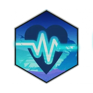 💊 c17924bc detak jantung, biru, heksagonal, hati, denyut, dinosaurus telegram sticker