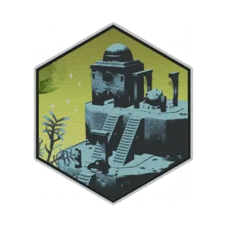 🛕 e4d5e7e7 kuil, arsitektur, bangunan, heksagon, struktur, tangga telegram sticker