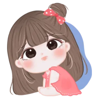 🎀 86005ac3 cewek, kartun, imut, kawaii, ilustrasi, stiker telegram sticker