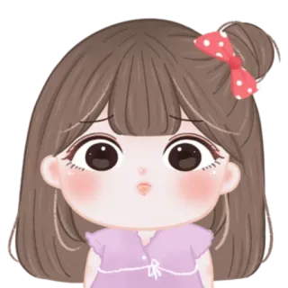 🎀 f7e028c4 Kartun, Gadis, Stiker, Lucu, Anime telegram sticker