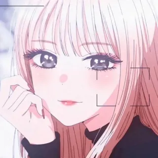 😊 61265e30 Marin Kitagawa My Dress-Up Darling anime, character, girl, blonde hair, marin kitagawa telegram sticker