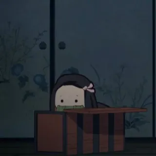 🎋 8b711317 Nezuko Kamado Demon Slayer 祢豆子, 鬼灭之刃, 动漫, 可爱, 漫画, 卡哇伊 telegram sticker