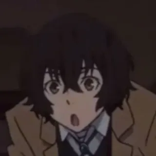 ⛓ cabd3be4 Dazai Osamu Bungo Stray Dogs 애니메이션, 캐릭터, 다자이, 문호 스트레이독스 whatsapp sticker