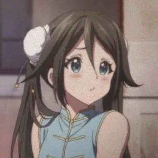 😕 088784c4 Anime, Mädchen, Süß, Manga, Charakter, Illustration whatsapp sticker