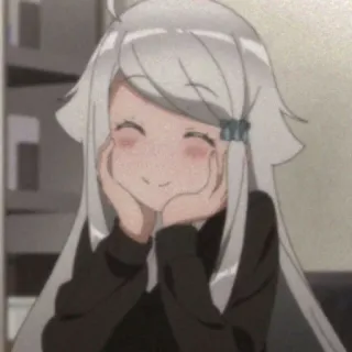 🙂 4dff56ff Anime, Niedlich, Mädchen, Kawaii, Cartoon whatsapp sticker