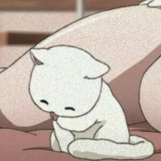 🐱 e1f84682 Katze, Anime, süß, kawaii, Tier, Kätzchen, Cartoon whatsapp sticker