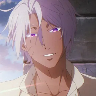 ☺️ bc70dd0d Anime, Personaggio, Capelli bianchi, Occhi viola telegram sticker