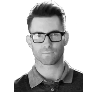 🤓 5a2ad261 man, glasses, portrait, person, adult, celebrity telegram sticker