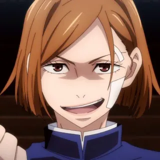🔨 1c101b06 Nobara Kugisaki Jujutsu Kaisen アニメ, 漫画, 釘崎野薔薇, 呪術廻戦, 女性キャラクター, アニメガール telegram sticker
