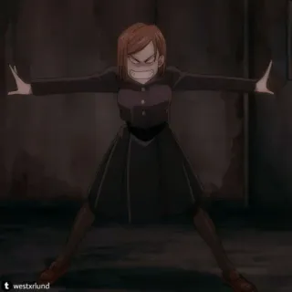 🔨 48df627d Nobara Kugisaki Jujutsu Kaisen アニメ, 女性, キャラクター, 釘崎野薔薇, 呪術廻戦 telegram sticker