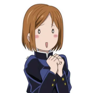 🔨 4af29742 Nobara Kugisaki Jujutsu Kaisen アニメ, キャラクター, 釘崎野薔薇, 釘崎, 呪術廻戦 telegram sticker