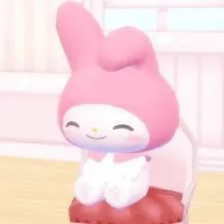 😊 fbf89d87 My Melody My Melody, Sanrio, imut, kawaii, merah muda, karakter telegram sticker