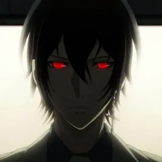 🌟 639c27e5 Anime, Nhân vật, mắt đỏ, tóc đen telegram sticker