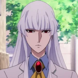 🌟 e40dbeb8 Anime, Nhân vật, Tóc trắng, Mắt đỏ telegram sticker