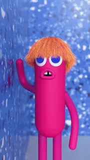 💃 19e8c6ab мультфильм, персонаж, розовый, рыжие волосы, анимация telegram sticker