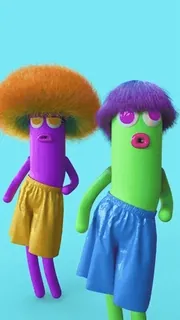 💃 f34a3166 абстракция, мультфильм, персонажи, красочный, сюрреализм, смешной telegram sticker