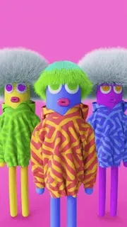 💃 f3c547d2 Мультфильм, Персонажи, Красочный, Анимация, Искусство, Иллюстрация telegram sticker