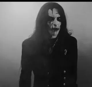 🕸 0de138e0 Black metal, Corpse paint, Musica, Gotico, Spaventoso, Oscuro, Metal, Horror telegram sticker