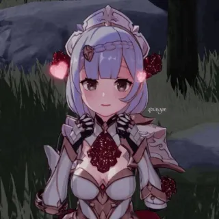 😍 11aad365 Noelle Genshin Impact anime, game, cute, maid, waifu telegram sticker