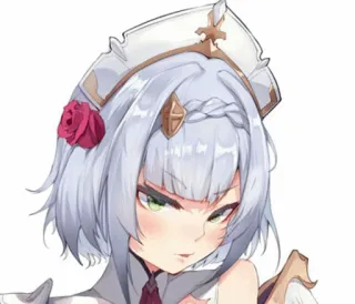 😒 e0928136 Noelle Genshin Impact anime, maid, game, genshin impact, cute telegram sticker
