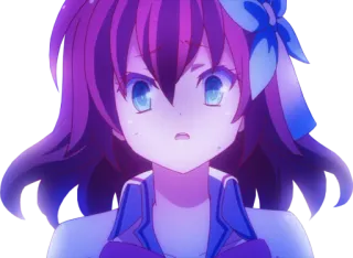 😨 632d7a4f anime, ragazza, cartoni animati telegram sticker