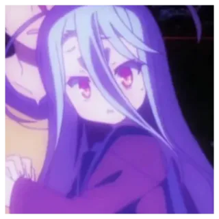 🔪 026446fb Shiro No Game No Life Аниме, Широ, No Game No Life, Манга, Милый telegram sticker