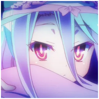 ✝ 2081ac6d Shiro No Game No Life Аниме, Персонаж, Широ, No Game No Life telegram sticker