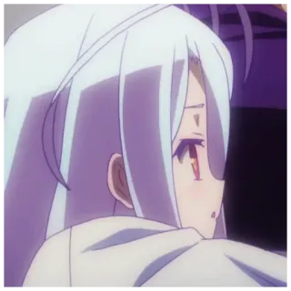 🔪 30086fe7 Аниме, Девушка, Персонаж, Белые Волосы, Милая telegram sticker