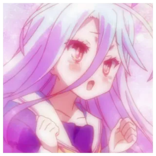 🚬 71c5e145 Shiro No Game No Life Аниме, Широ, No Game No Life, Кавай, Манга, Милый telegram sticker