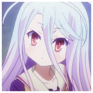 🕷 7aac6a27 Shiro No Game No Life Аниме, Широ, No Game No Life, Милый, Манга, Мультфильм telegram sticker