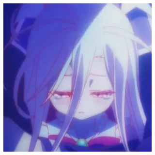 💊 a372abe9 Shiro No Game No Life Аниме, Широ, No Game No Life, Мило, Девушка, Манга telegram sticker