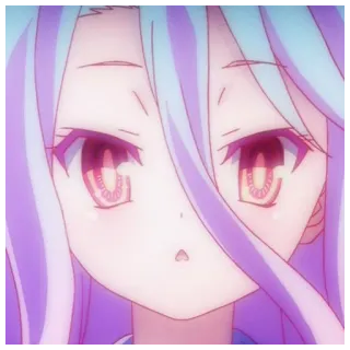 🥛 be3bf30d Shiro No Game No Life Аниме, No Game No Life, Широ, Милая, Манга, Девушка telegram sticker