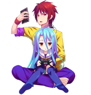 🎮 80ca64af Shiro No Game No Life Anime, Shiro, No Game No Life, Videospiele, Geschwister telegram sticker
