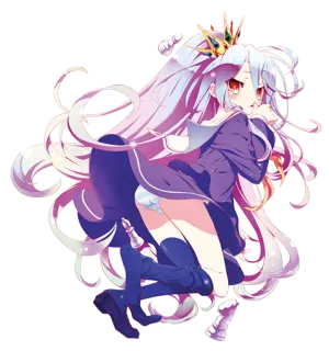 😏 a21f32de Shiro No Game No Life Anime, Shiro, No Game No Life, Kawaii, Manga, Loli telegram sticker