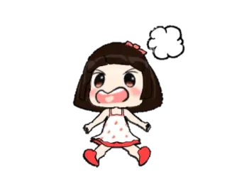 😤 4091c7e0 garota anime, bravo/a, desenho animado, irritado/a, frustrado/a telegram sticker