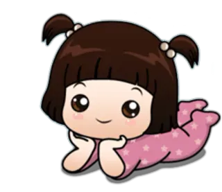 🙇 54b65d8e Desenho animado, Fofo, Menina, Doce, Kawaii, Anime telegram sticker