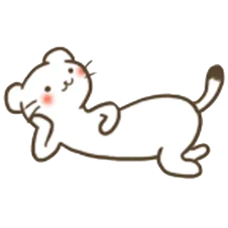 😍 498c371d gatto, carino, animale, adesivo, cartone animato, kawaii whatsapp sticker
