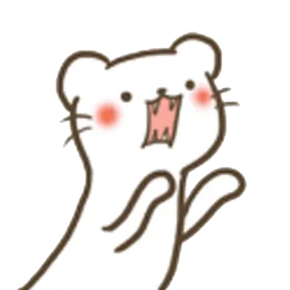 😡 49d2c5c4 orso, cartone animato, carino, animale, adesivo whatsapp sticker