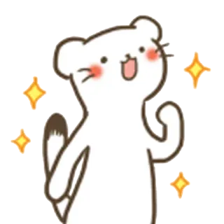 💪 661b0853 carino, animale, brillantini, cartoni animati, allegro, festa whatsapp sticker