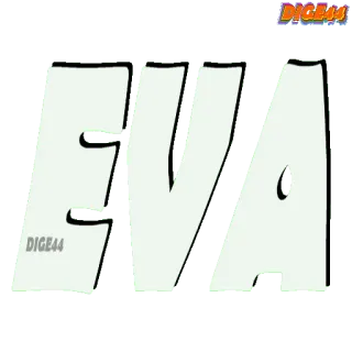🤓 0f784f73 EVA ЭВА, белый, буквы whatsapp sticker