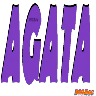 😀 629d51e6 AGATA
DIGE44 текст, фиолетовый, имя, агата, dige44 whatsapp sticker