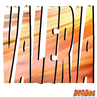 🫤 788cb547 VALERY имя, valery, текст, оранжевый, градиент whatsapp sticker