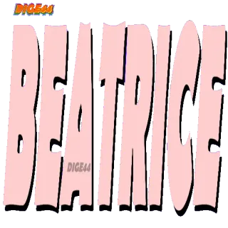 ☺️ 7b712ae9 Beatrice BEATRICE Имя, Текст, Розовый, Слово whatsapp sticker